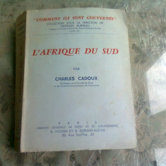 L'AFRIQUE DU SUD - CHARLES CADOUX 9CARTE IN LIMBA FRANCEZA)