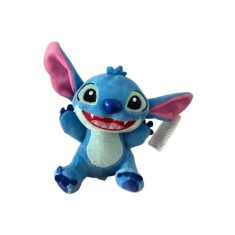 Breloc mini figurină de pluș, Lilo și Stitch, albastru, 15 cm