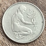 C50 - Moneda foarte veche - Germania - 50 pfennig - 1971 litera J