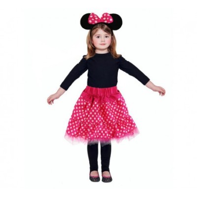 Costum Minnie Mouse roz pentru copii foto