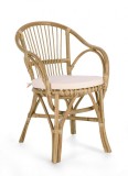 Set 4 scaune rattan Barina 57x61x80 cm