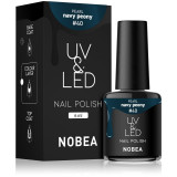 Cumpara ieftin NOBEA UV &amp; LED Nail Polish unghii cu gel folosind UV / lampă cu LED glossy culoare Navy peon #40 6 ml