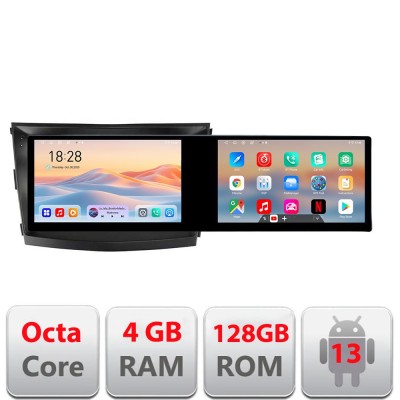 Navigatie SsangYong Tivoli 2015-2019 Edotec 2 ecrane 8 core 4+128 21.6 inch Incell android Wifi 5Ghz gps internet Kit-tivoli2015 CarStore Technology foto