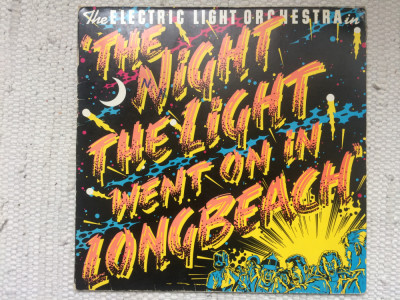 electric light orchestra night the light went on ELO 1974 album disc vinyl lp muzica pop rock VG foto