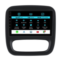 Navigatie Dedicata Opel Vivaro Renault Trafic Fiat Talento (2014 - 2018), 9 Inch, 1Gb Ram, 32Gb stocare, Carplay