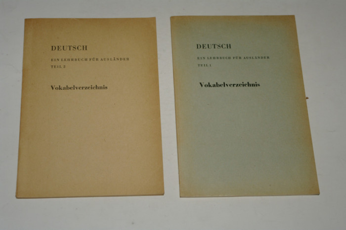 Deutsch ein lehrbuch fur auslander - 2 vol.