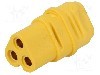 Conector alimentare DC, 500V, 3 pini, seria MT30, {{Dimensiune pin}}. AMASS - MT30-F