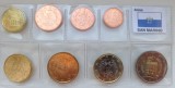 Set 8 Monede Euro San Marino, Serie 1 (1c-2&euro;), UNC, Ani Mixați (2002-2007)