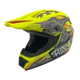Casca cross/atv copii Mejia galben/gri mat marime M