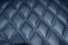 Piele Eco Auto Romb Negru, Cusatura Neagra, Tapiterie Interior, Huse Auto, Material 1.5m Latime