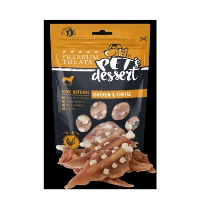 Pet s Desert, Recompense pentru caini, Dog Chicken Cheese LSC-19, 80g foto