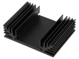 Radiator extrudat negru TO3 - 50mm x 65mm x 18mm, 4,9K/W
