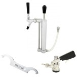 Set pompă picnic cu robinet bere piston 5/8" eliminare CO2, Cuplă butoi bere: Type A