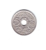 Moneda Franta 5 centimes 1920, versiunea de 17 mm, 2 g, stare buna, curata