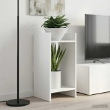 vidaXL Suport pentru plante 2 pcs Alb 30 x 30 x 60 cm Lemn prelucrat 899595