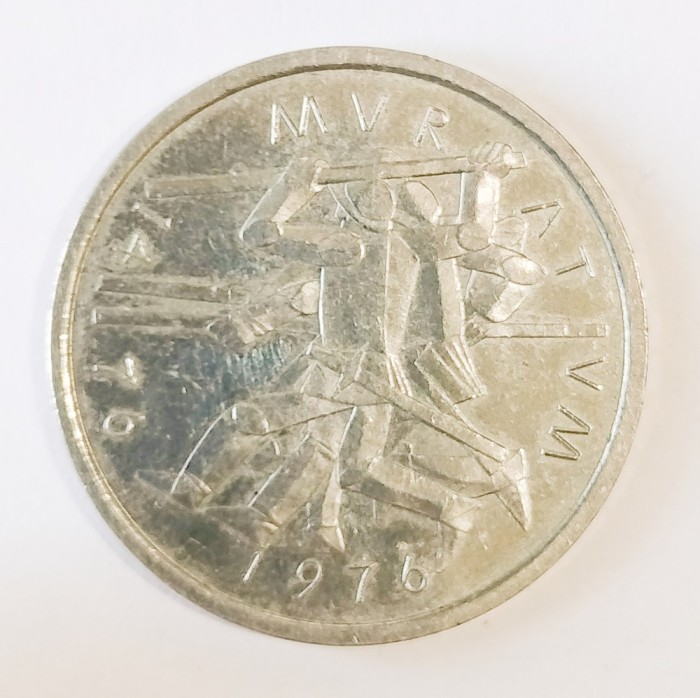 ELVETIA 5 FRANCI 1976 MURATUM AUNC ( CITITI DESCRIEREA )