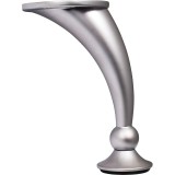 Cumpara ieftin Picior mobila metal curbat saten, 120 mm