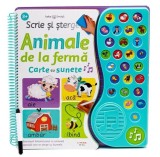 Cumpara ieftin Scrie și șterge animale de la fermă - Board book - Litera mică