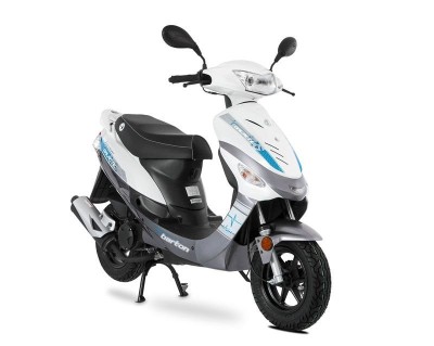 Scuter Barton Galactic 50cc, culoare alb/albastru Cod Produs: MX_NEW MXGALACTIC50AA foto