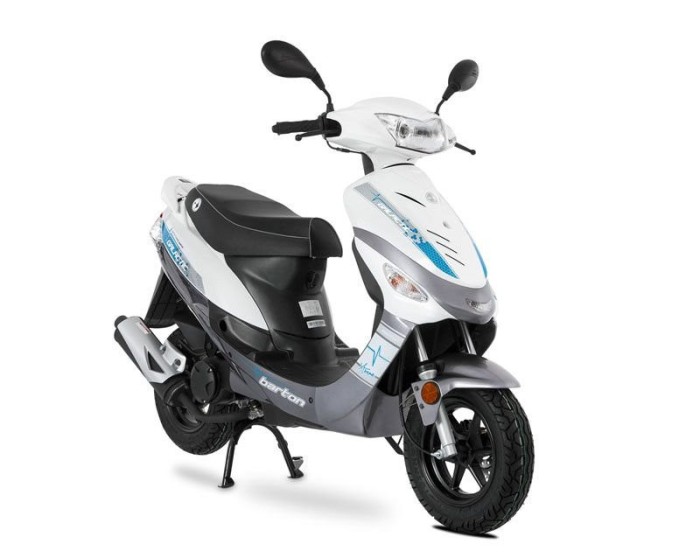 Scuter Barton Galactic 50cc, culoare alb/albastru Cod Produs: MX_NEW MXGALACTIC50AA