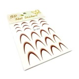 Set de 4 unități: Stickere tip slider design french-ombr&eacute; #1952