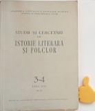 Studii si cercetari de istorie literara si folclor 3-4 anul VIII 1959