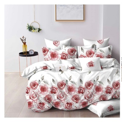 Lenjerie pat dublu,bumbac finet,6 piese,cearceaf normal 220x240cm, cearceaf pilota 200x220cm, 2 fete de perna 50x70, 2 fete de perna 70x70-A1073 foto