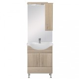Mobilier complet de baie Bianca Plus 65, culoare stejar sonoma, deschidere pe dreapta