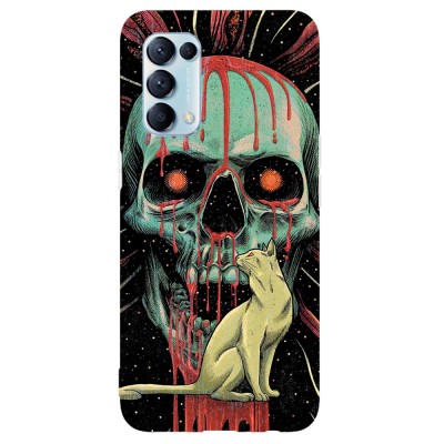 Husa compatibila cu Oppo A5 (2020) model Evil cat, Silicon, TPU, Viceversa foto