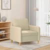 Gossi fotoliu canapea, crem, 60 cm, material textil