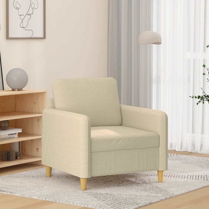 Gossi fotoliu canapea, crem, 60 cm, material textil