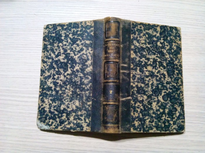 PRECIS DU DROIT GENS DE L`EUROPE - Vol. II - G.-F. De Martens - 1864, 363 p.