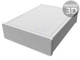 Carcasă aluminiu roșu HAMMOND 1455 cu panou 165x220x51mm