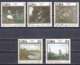 A12 S1 25 - Timbre foarte vechi - Cuba - tablouri celebre - 1989