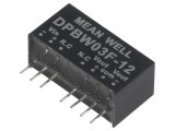 Convertor DC/DC 3W 9-36V la 12V/-12V SIP8