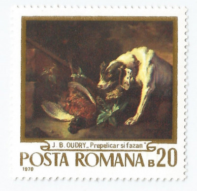 **Romania, LP 741/1970, Reproduceri de arta I - Scene de vanatoare, eroare, MNH foto