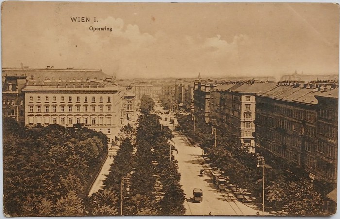 Carte postala circulata 1910 - Viena