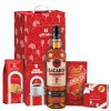 Cos Cadou Grace, 5 produse: Bacardi, Lindt, Cafea Mazzini, Heidi, Biscotto, Cutie Cadou, 1030g, Cadou Special Furnizori, Parteneri, Craciun