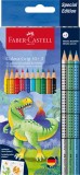 SET PROMO CREIOANE COLORATE 10+3 CULORI GRIP 2001 DINOZAURI FABER-CASTELL, Faber Castell