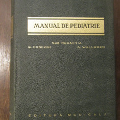 MANUAL DE PEDIATRIE-G.FANCONI,A.WALLGREN