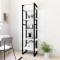 Gossi biblioteca cu 5 rafturi, alb, 60x30x175 cm, lemn prelucrat