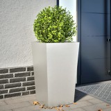 Gossi jardiniera de gradina, 45x45x75 cm, otel inoxidabil