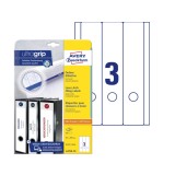 Etichete universale AVERY L4759-10 pentru biblioraft (30 Etichete cu Ultra Grip, 61 x 297 mm) 9 Foi, Alb - RESIGILAT