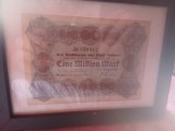 Bancnotă istorică RARĂ Germania 1923 &ndash; 1 Milion de Mărci (Notgeld Wetzlar) &icirc;n ramă
