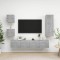 vidaXL Set dulapuri TV, 5 piese, gri beton, PAL