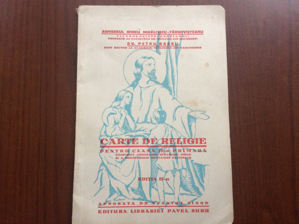 Carte de religie 1938 pentru clasa a II-a primara Editura Librariei Pavel  Suru, Alta editura | Okazii.ro