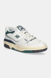 New Balance sneakers din piele 550 culoarea alb, BB550PTB