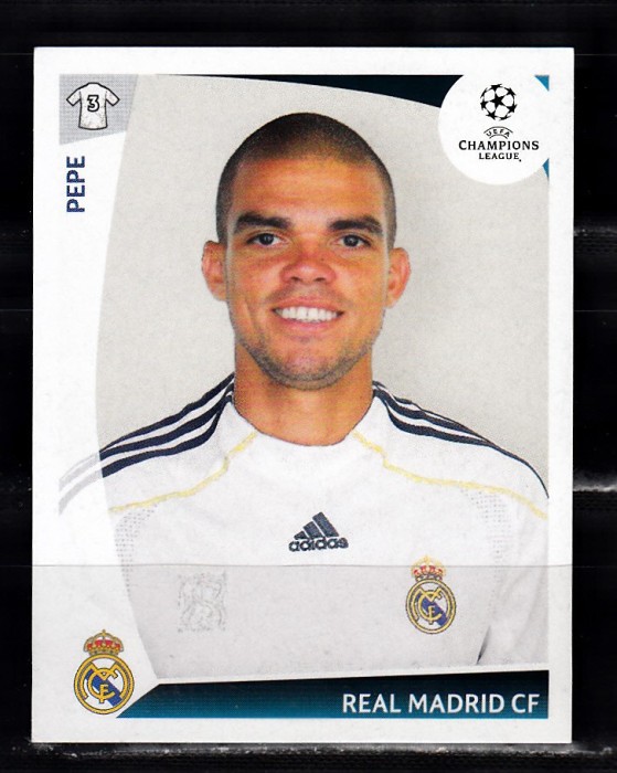 B10 - Sticker fotbal - UEFA Champions League - editia 2009 - 2010 - nr 160 - Real Madrid