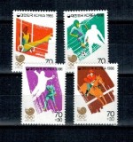 Korea Sud 1986 - Jocurile Olimpice, sport, serie neuzata
