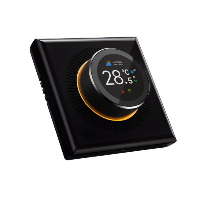 Termostat inteligent de ambient pentru centrala BIRAI&reg; Design modern Smart Controlat Prin Internet/Smartphone WI-FI Aplicatia Tuya Programare Saptaman